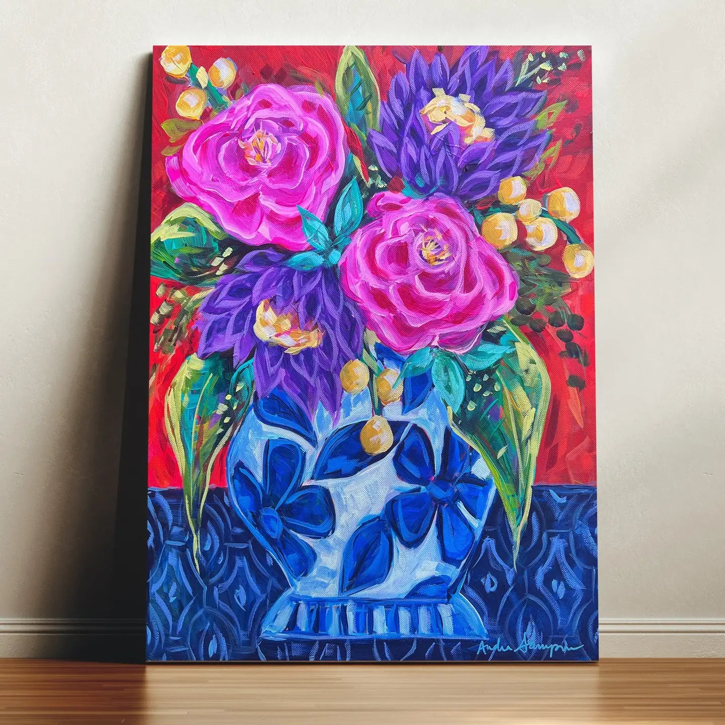 Bold Bouquet Canvas Art