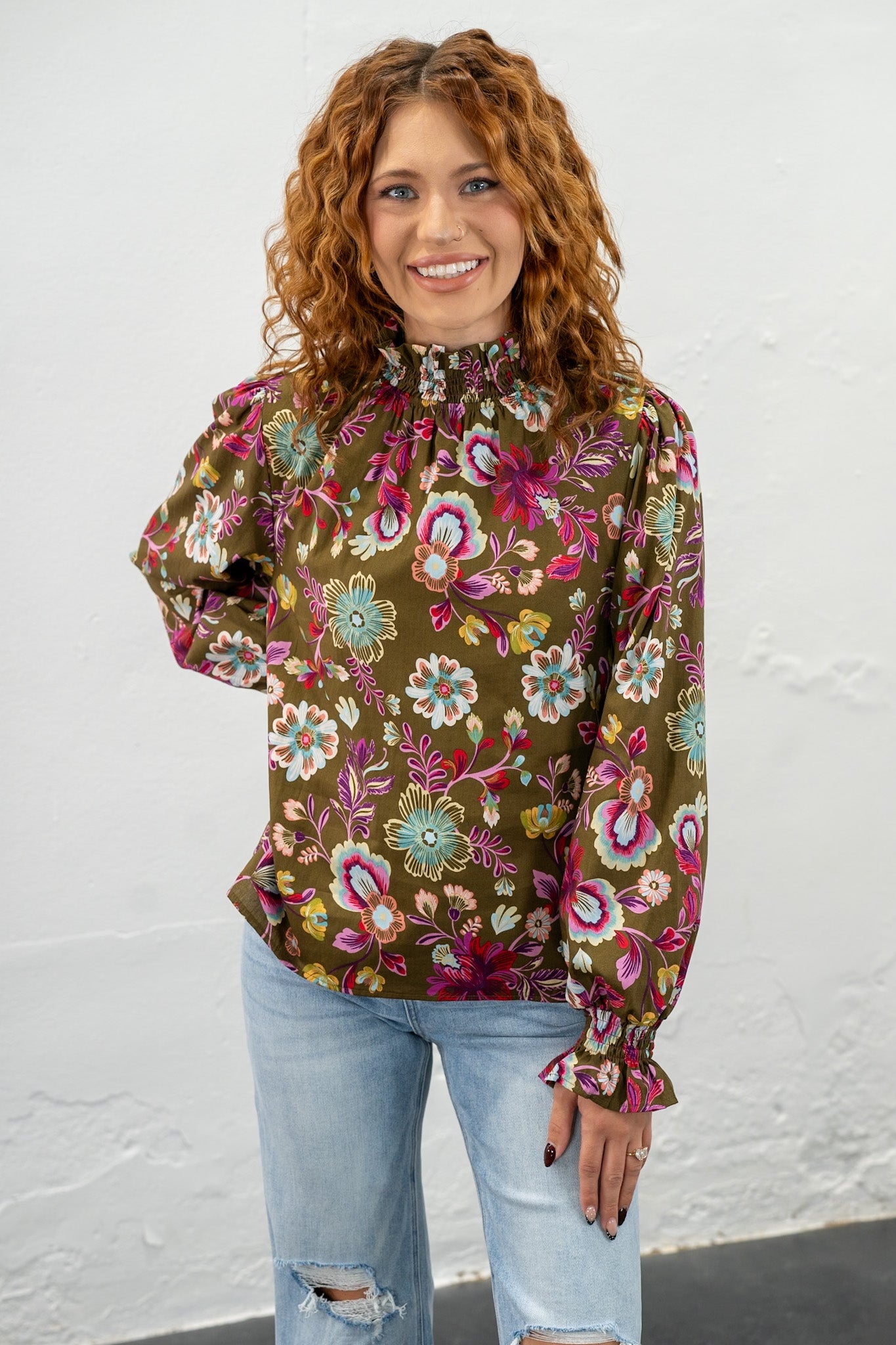 Nora Floral Top