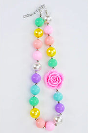 Bubblegum Rose Necklace