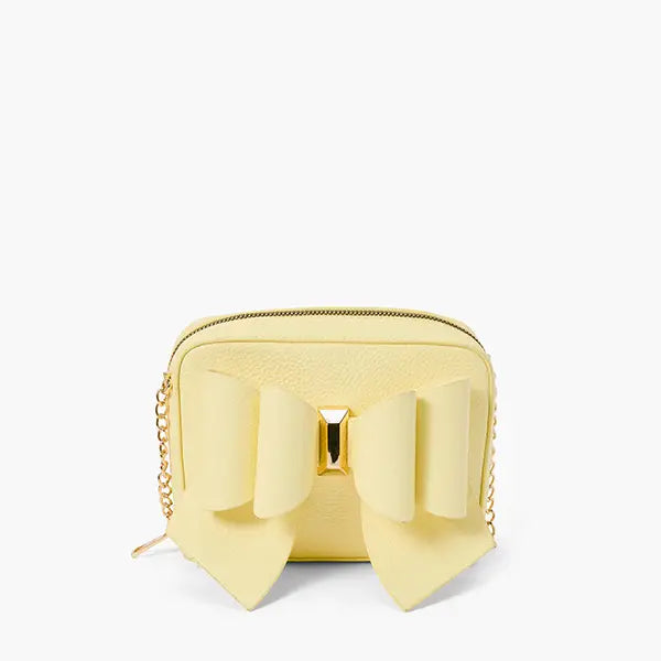 Chloe Yellow Mini Bow Crossbody