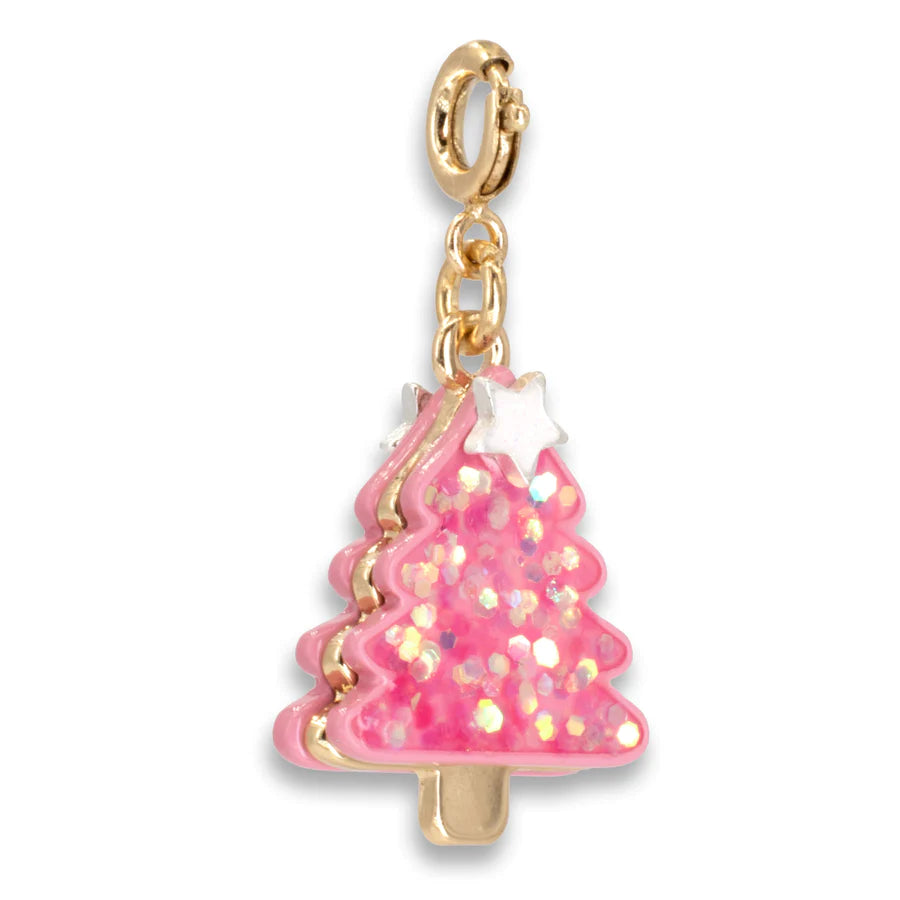 Pink Christmas Tree Charm