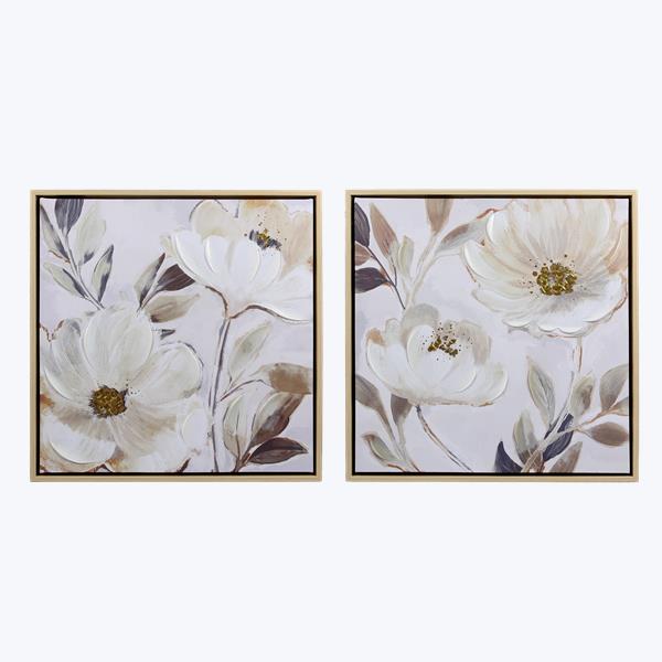 Floral Acrylic Paint Canvas Art-Large