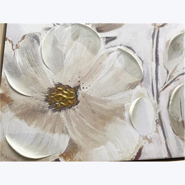 Floral Acrylic Paint Canvas Art-Large