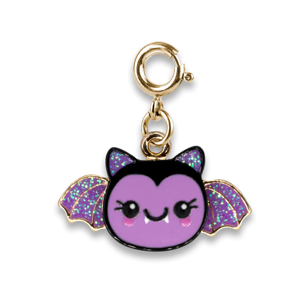 Gold Glitter Bat Charm