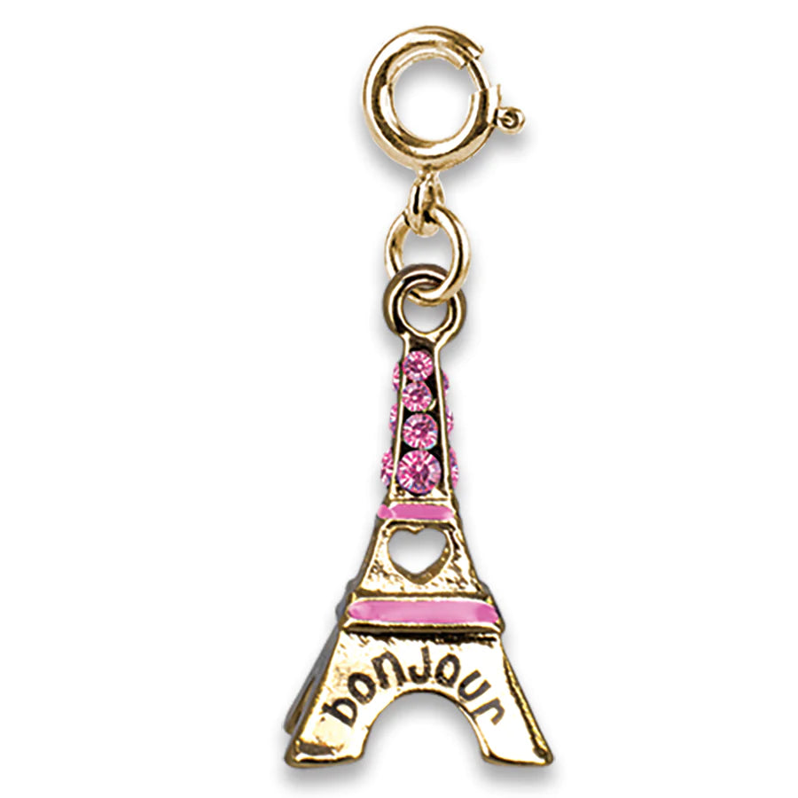 Eiffel Tower Key Chain with Charm