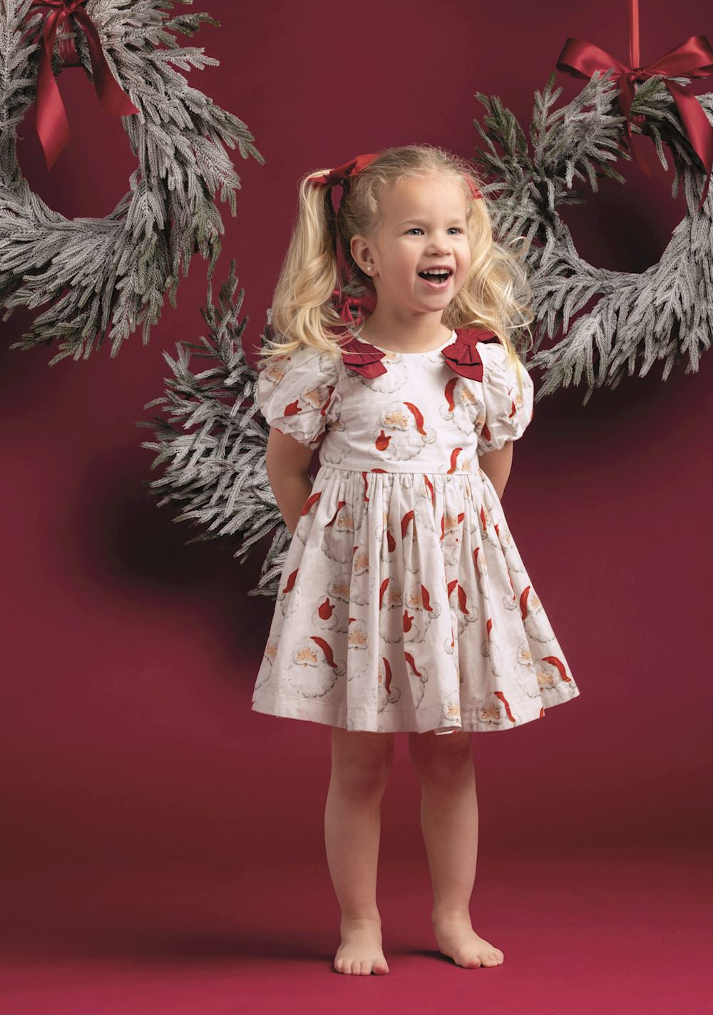 Toddler Santa Bow Dress