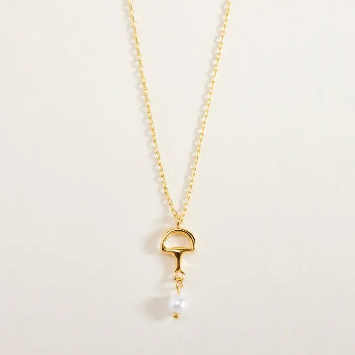 Tiny Bit & Pearl Necklace