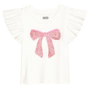 Dance Ruffle Tees Bow