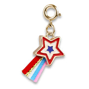 Patriotic Shooting Star Charm