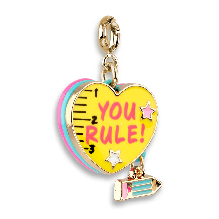 You Rule Heart Charm