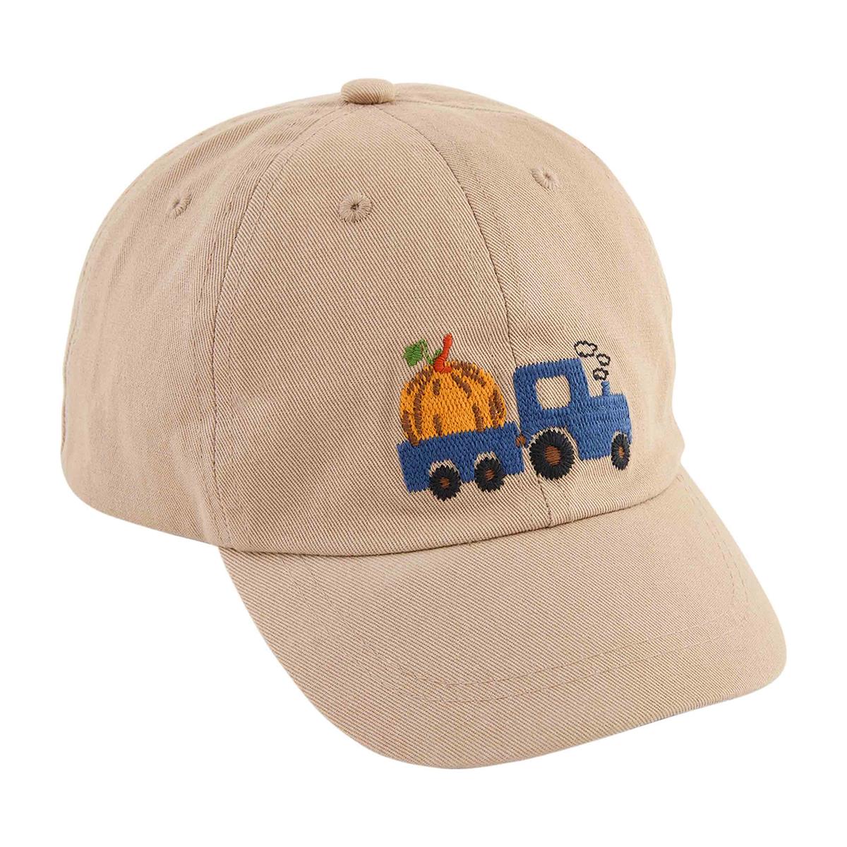 Kids Truck & Pumpkin Baseball Hat
