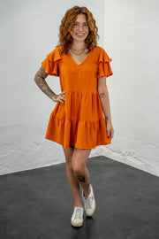 Simply Sweet Burnt Orange Dress