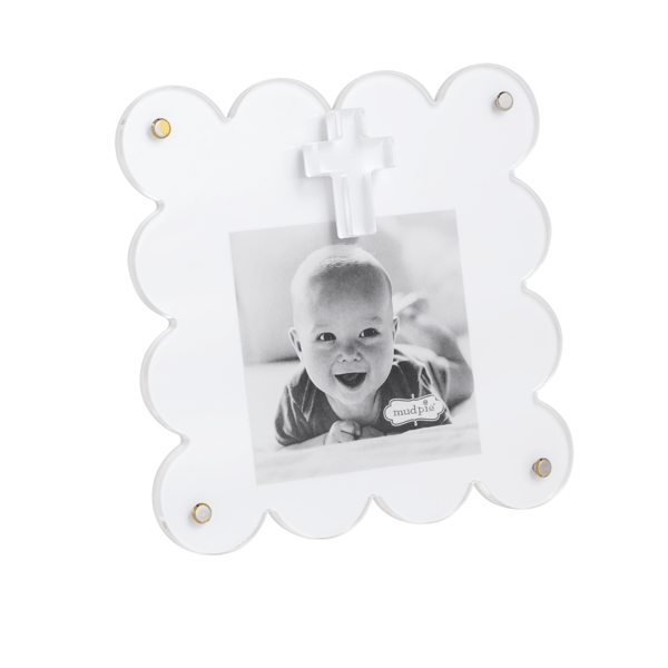 White Acrylic Cross Frame