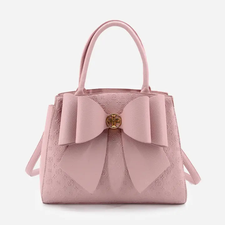 Chrissy Blush Bow Satchel