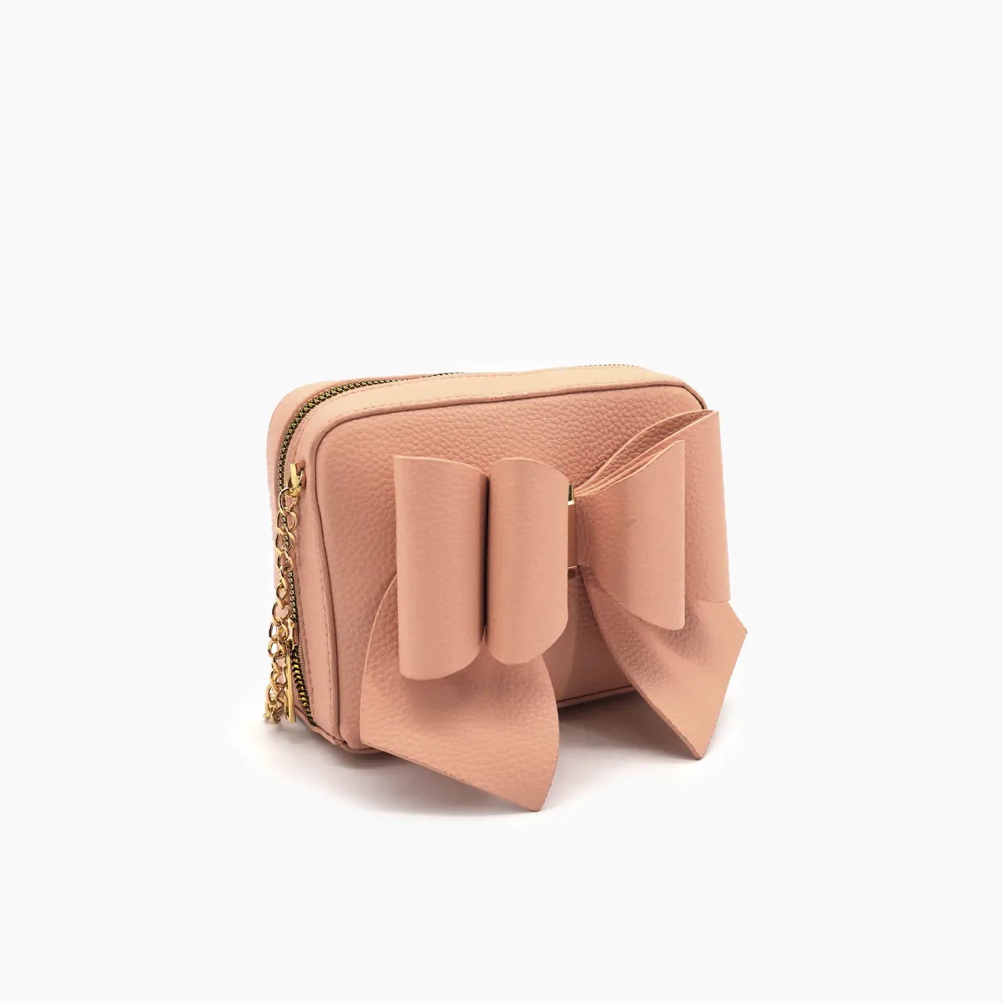 Chloe Bright Peach Mini Bow Crossbody