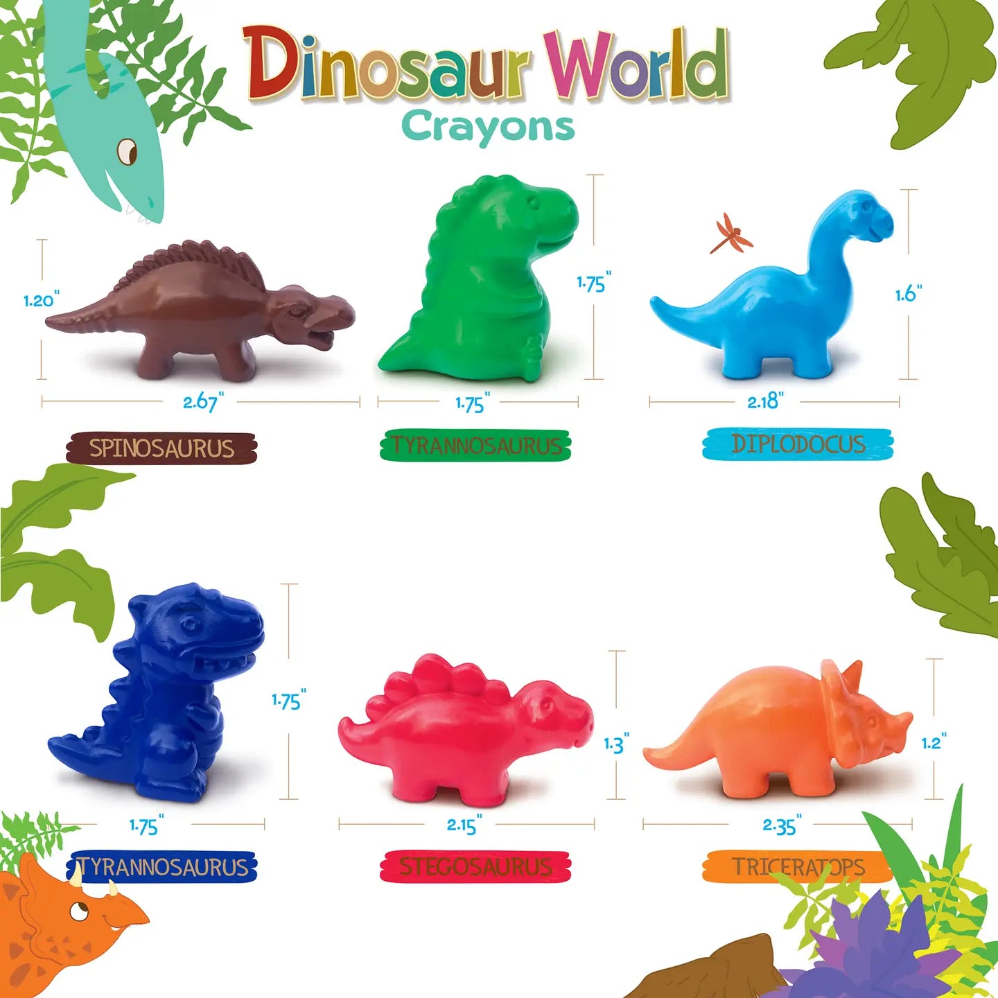 Dinosaur World Crayons