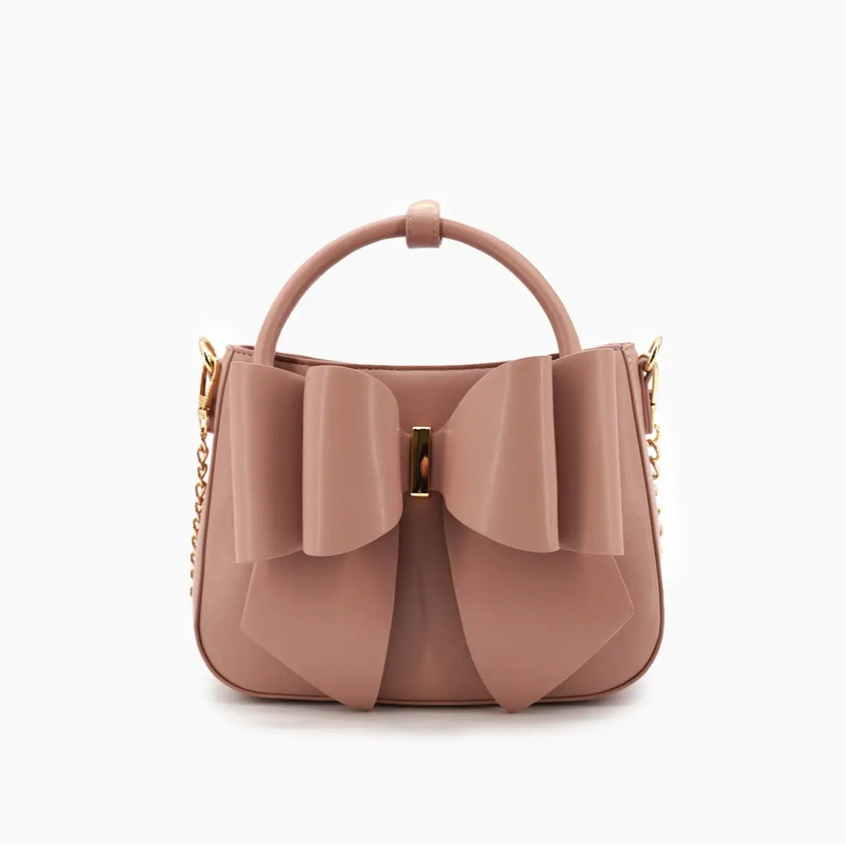 Madeline Mauve Bow Crossbody