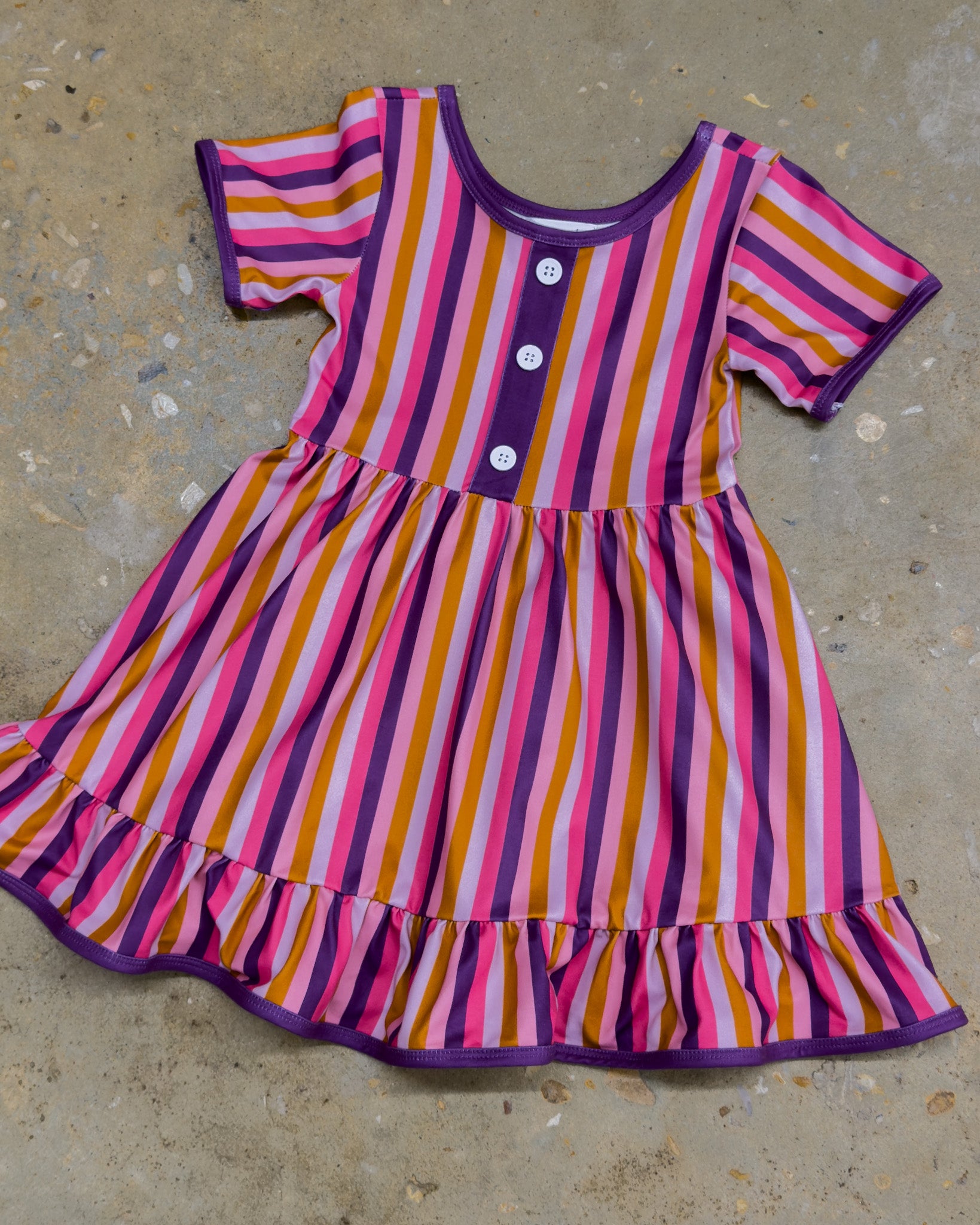 Pretty & Plum Striped Dress