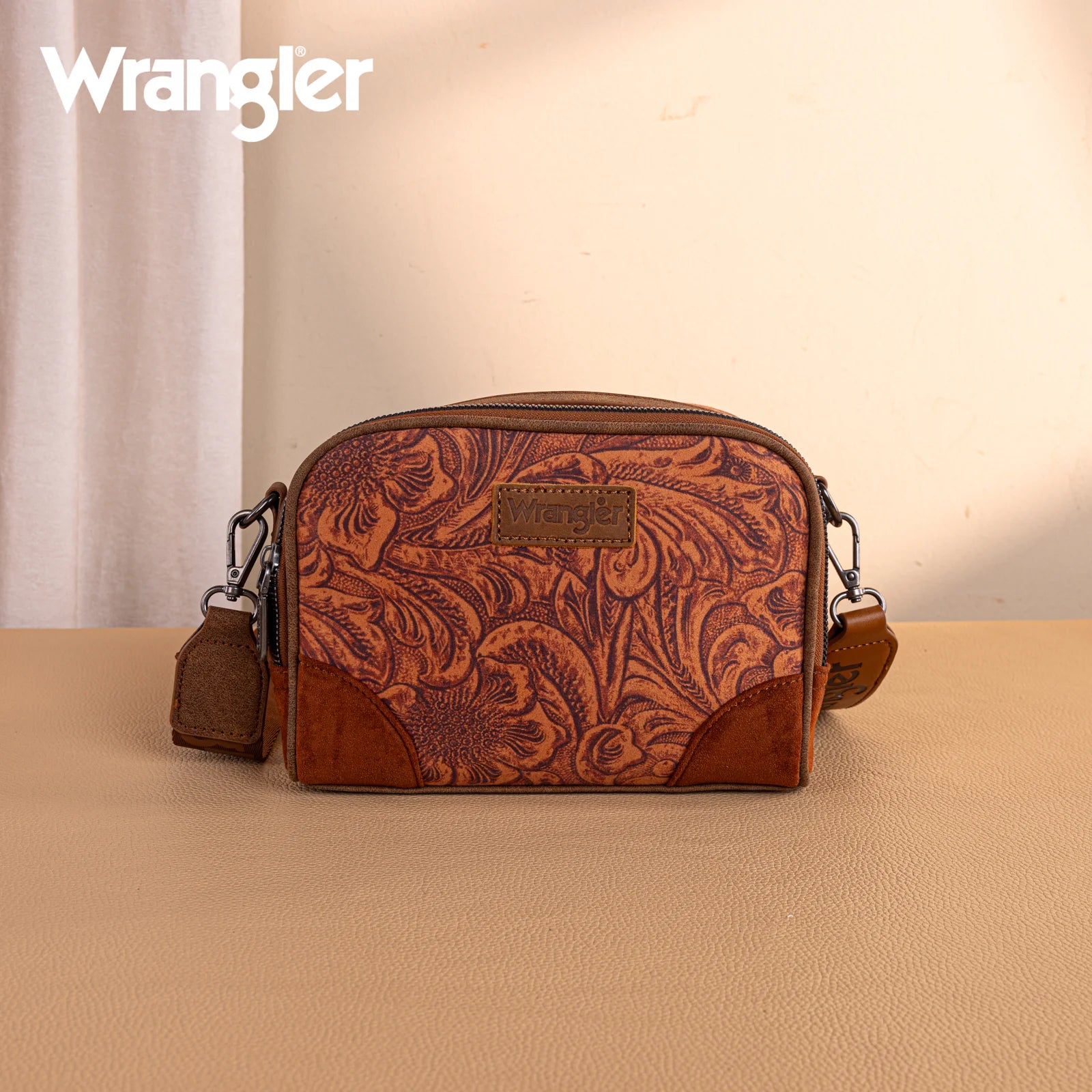 Wrangler Brown Camera Crossbody