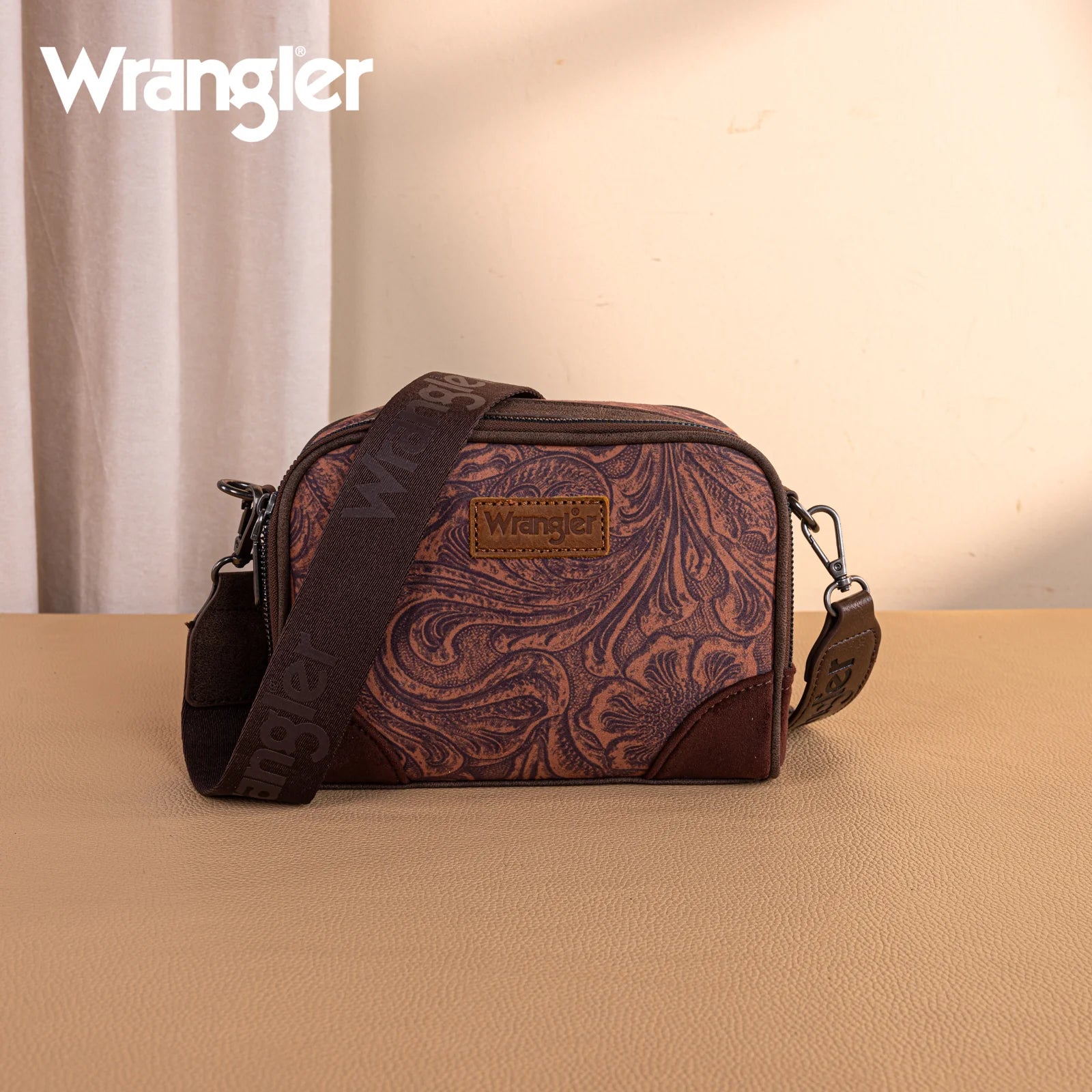 Wrangler Coffee Camera Crossbody