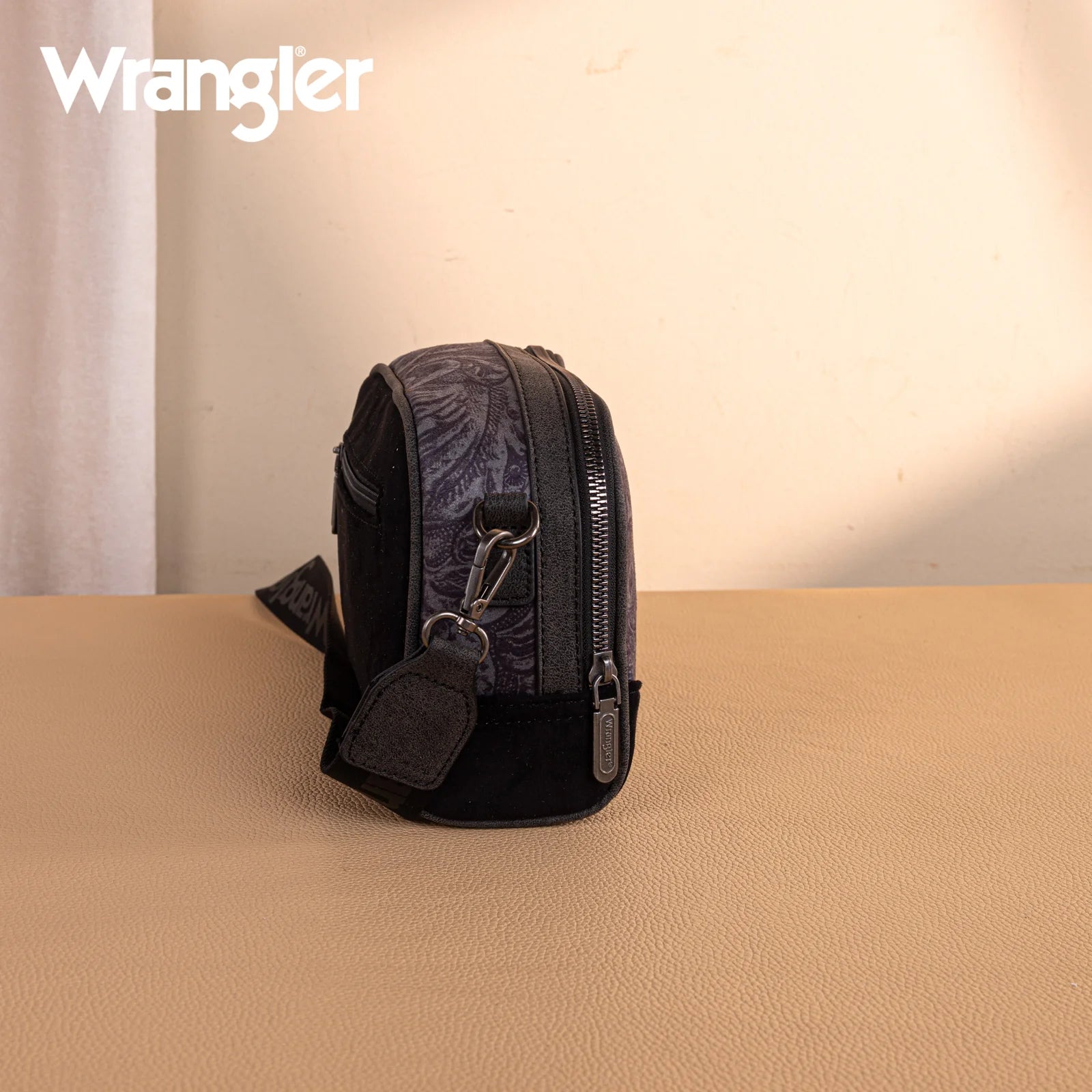 Wrangler Black Camera Crossbody