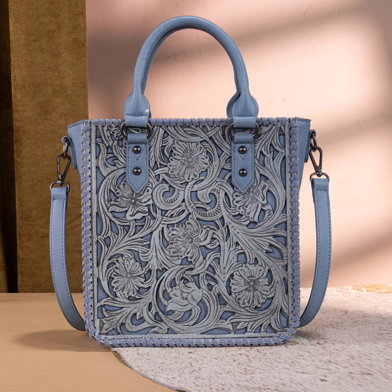 Virginia Blue Tote/Crossbody