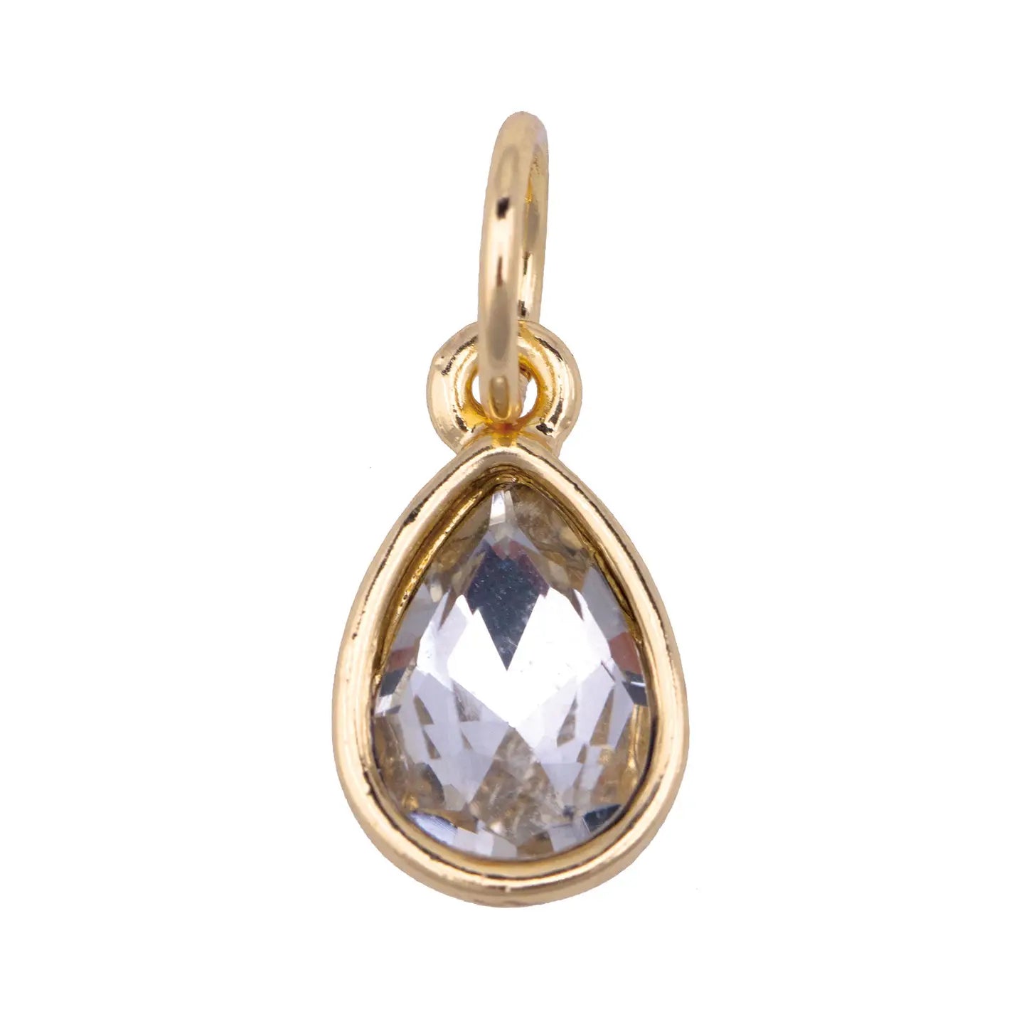 Jeweled Teardrop Charm