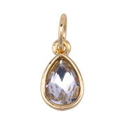 Jeweled Teardrop Charm