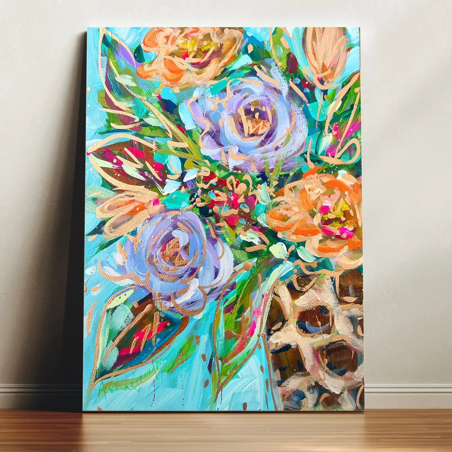 Lavender Bouquet Canvas Art