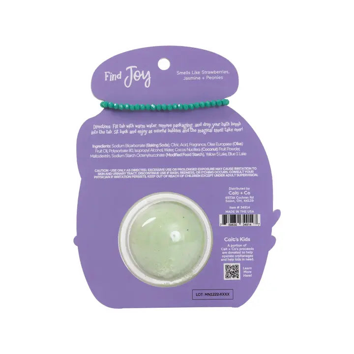 Find Joy Bath Bomb + Bracelet
