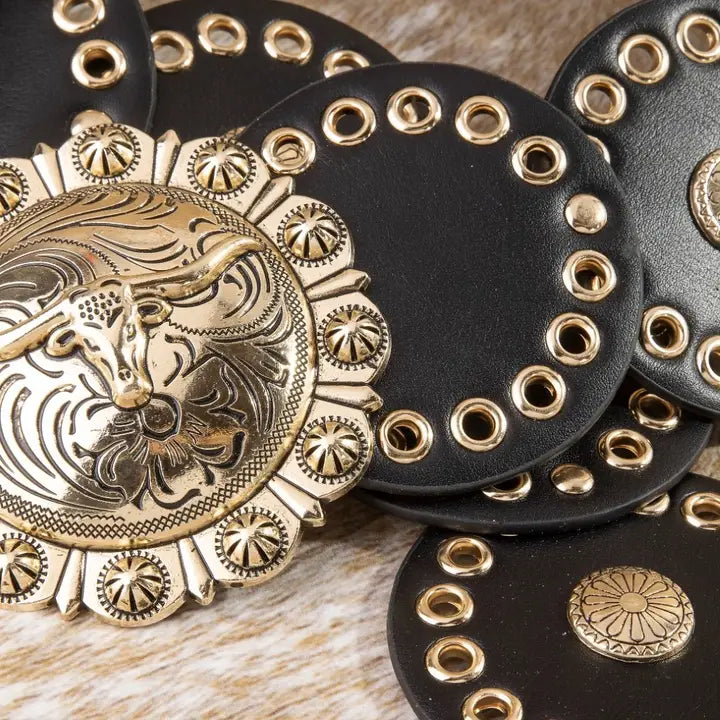 Midnight Wrangler Concho Belt