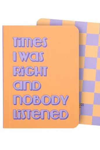 Times I Was Right Small Notebook