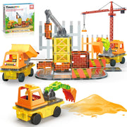 50pc Construction 5-in-1 Building Tiles Set