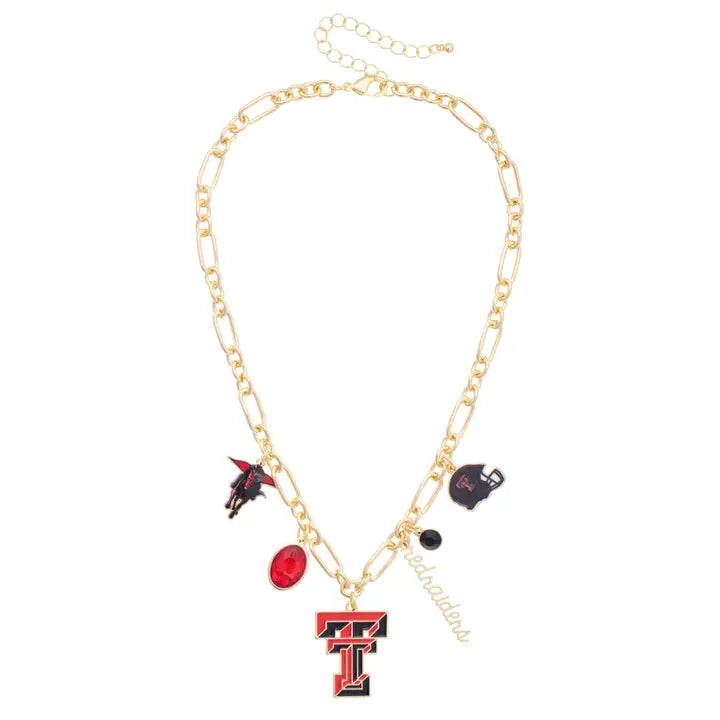 Red Raiders Charm Necklace