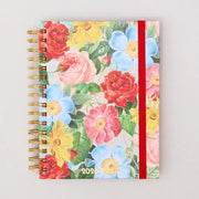 Oil Paint Floral Medium 17-Month Academic Planner