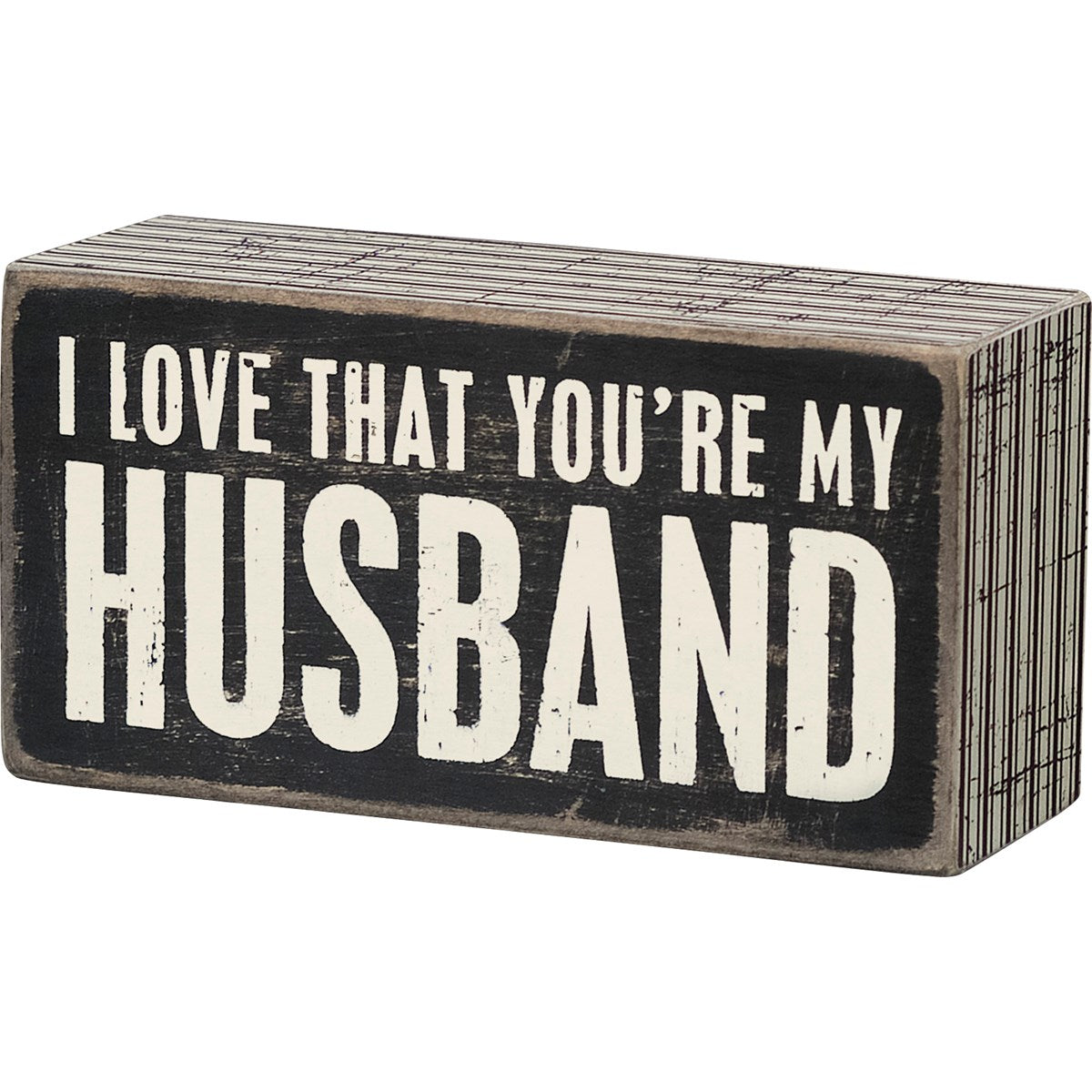 My Husband Box Sign