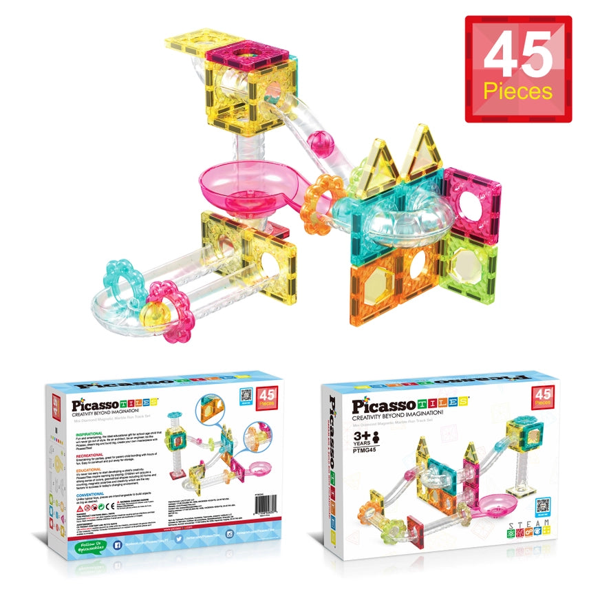 45pc Travel Size Marble Run Building Set