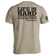 Life Is Hard Tan Tee