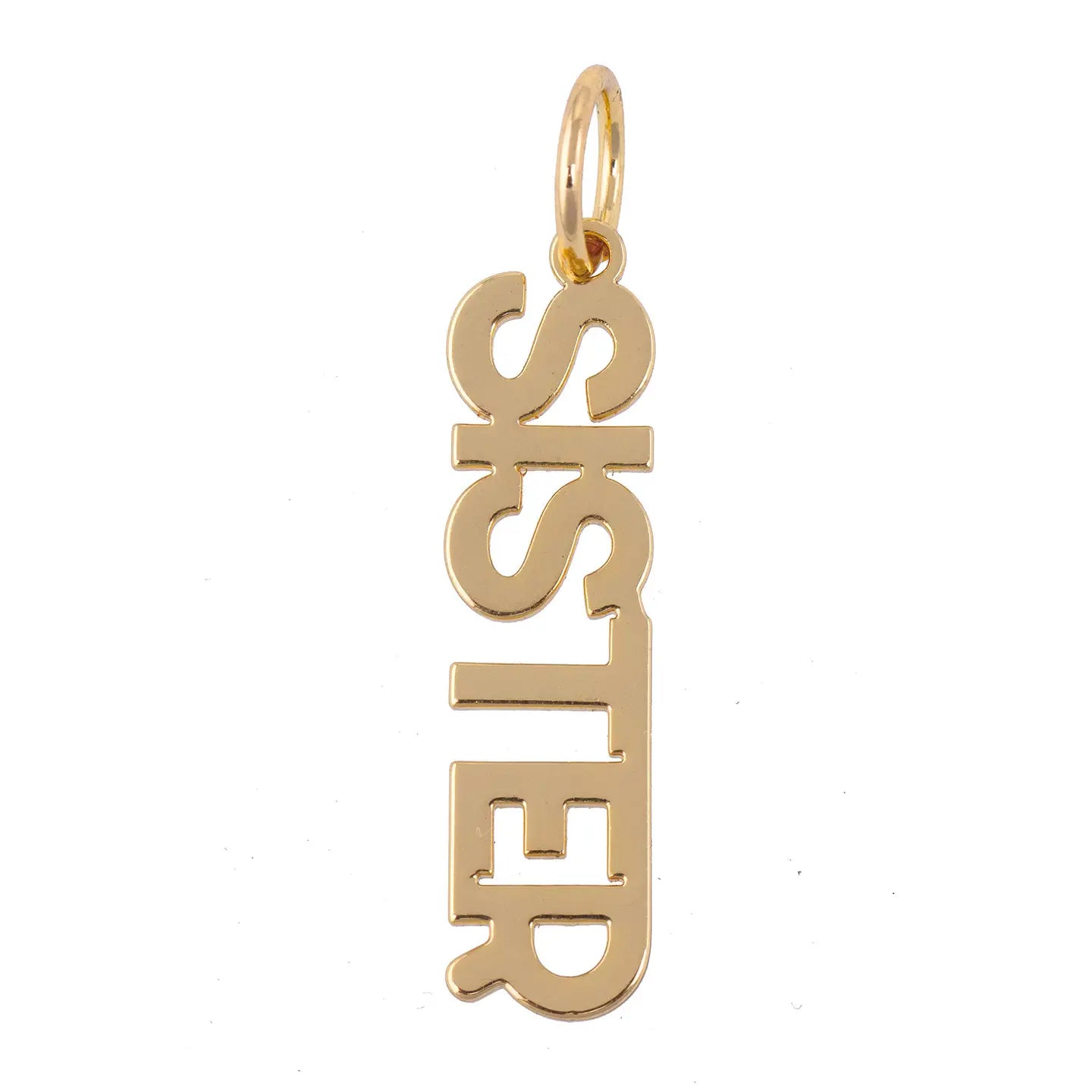 SISTER Block Letter Charm
