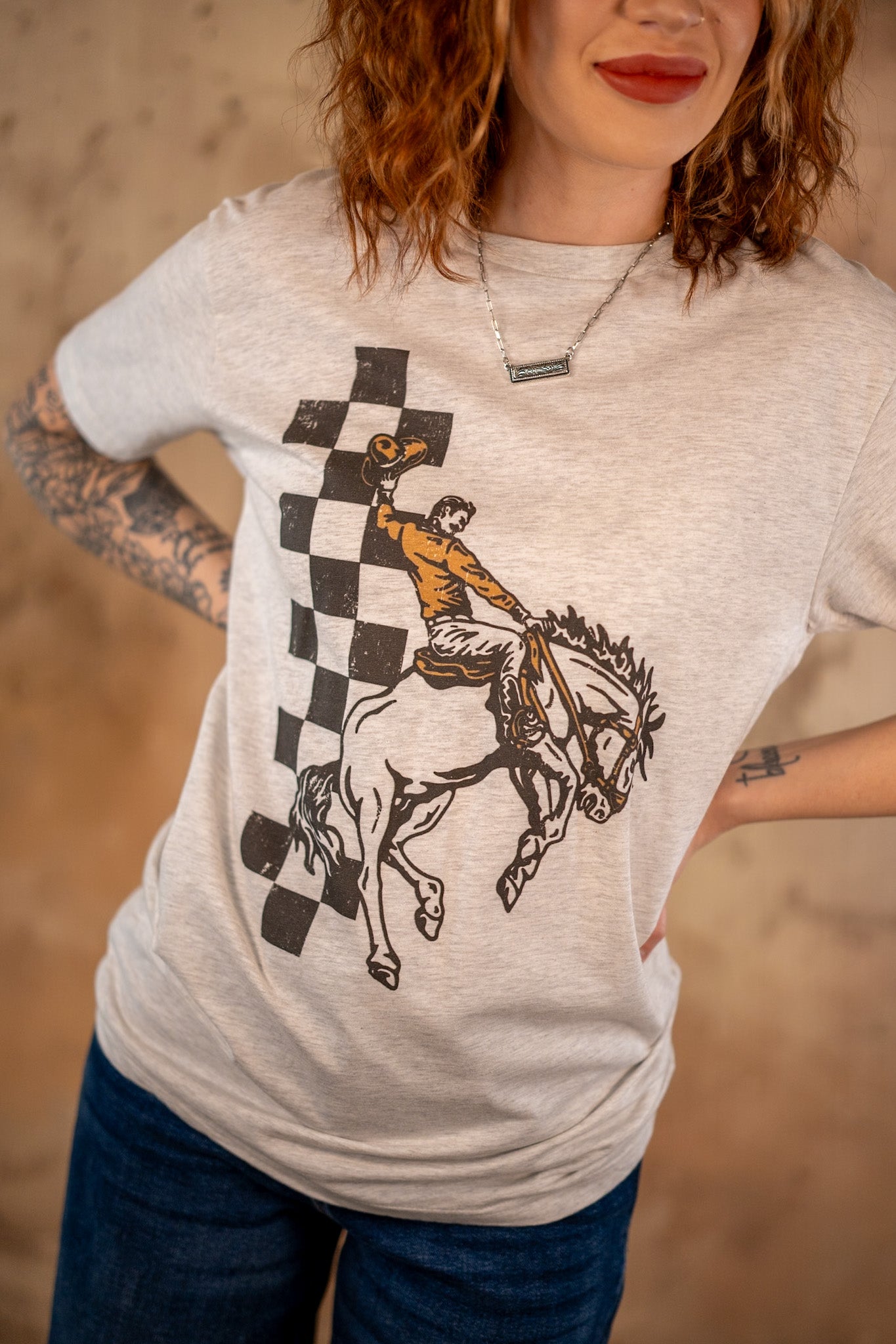 Buckaroo Checkered Tee