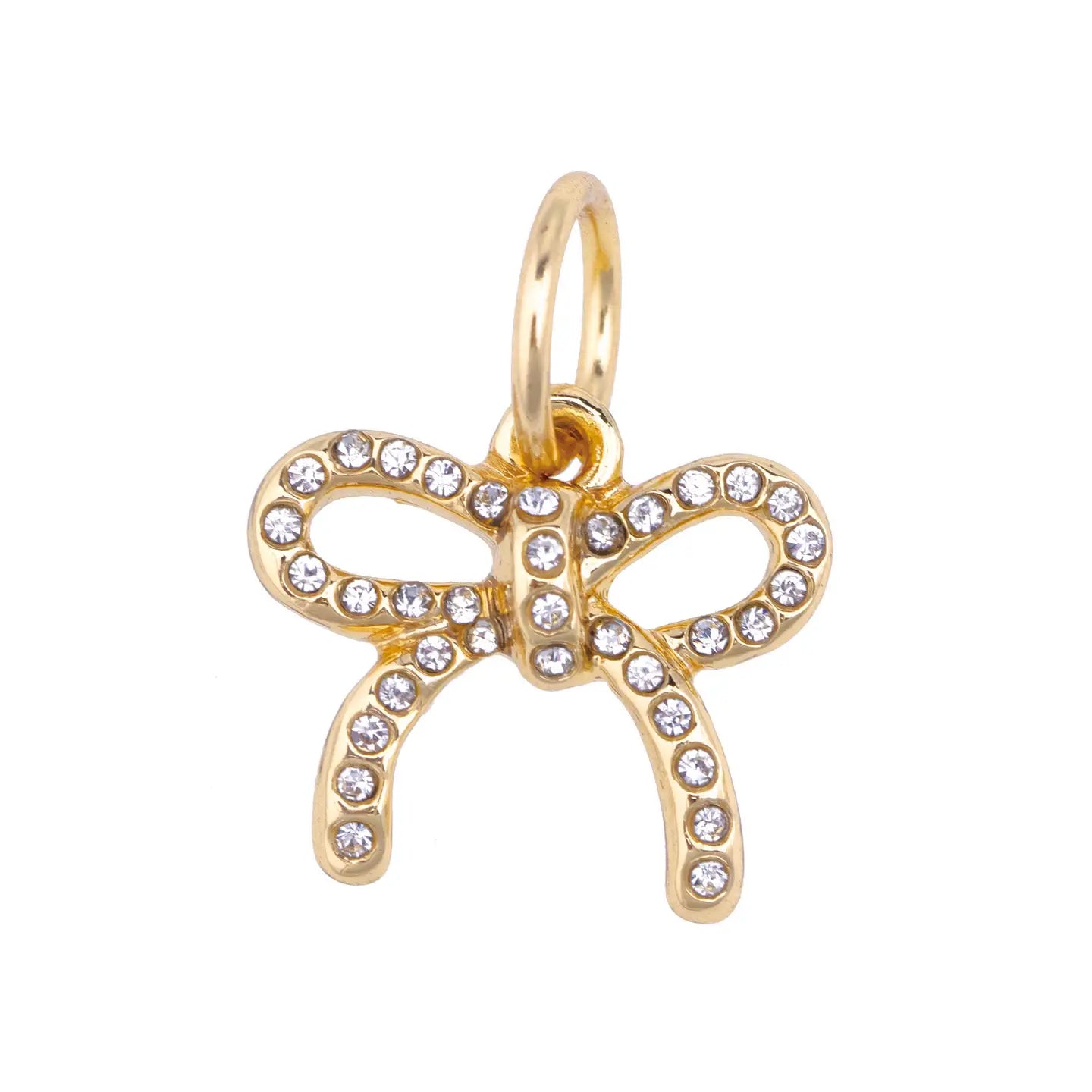 Clear Pave Bow Charm