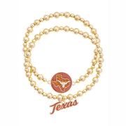 Longhorns 2pc Ball Bead Bracelet