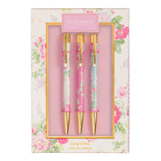 Laura Ashley English Garden Pen Set of 3