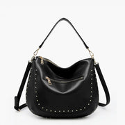 Aurelia Black Studded Hobo