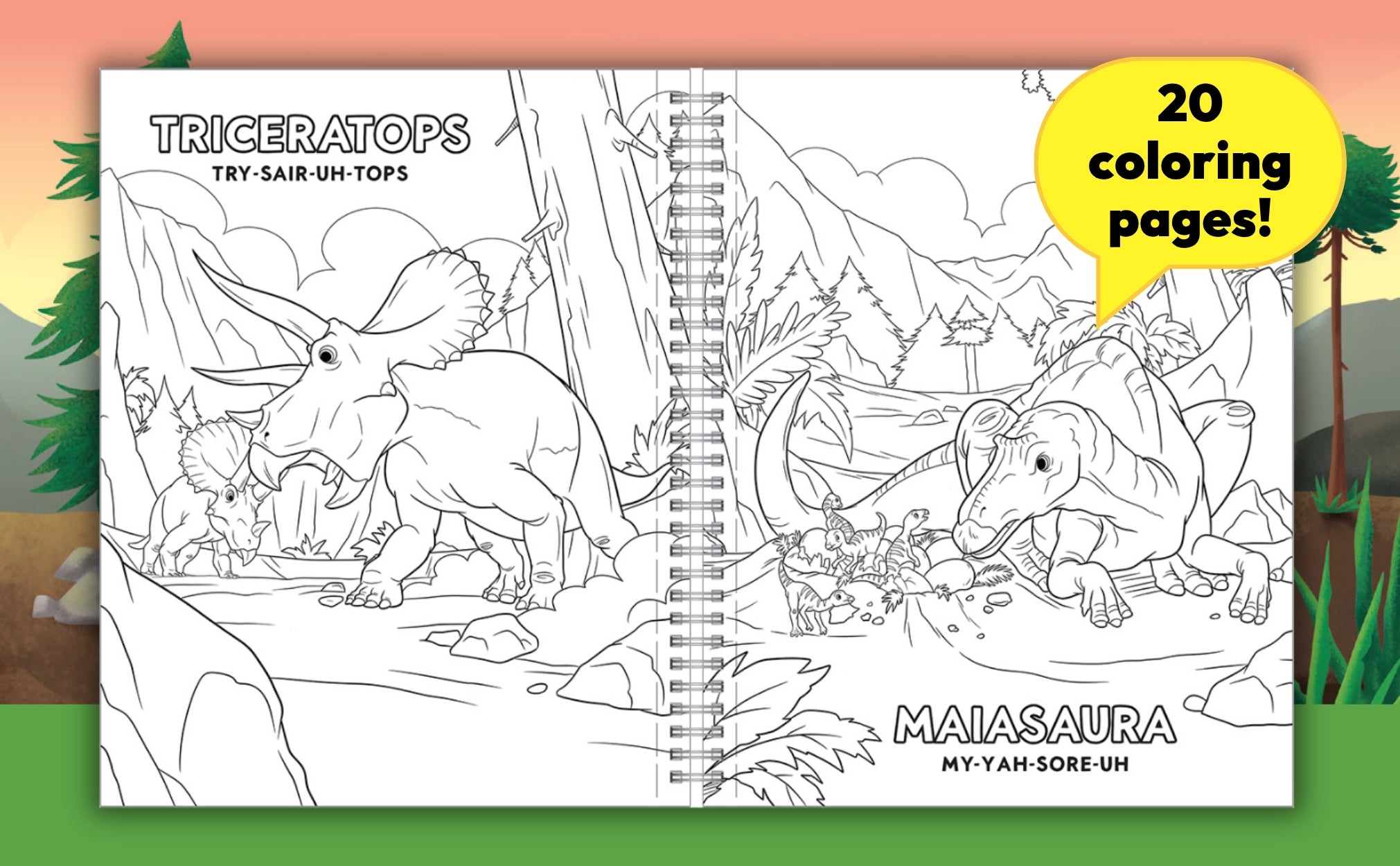 Dinosaurs Sticker & Coloring Activity Book