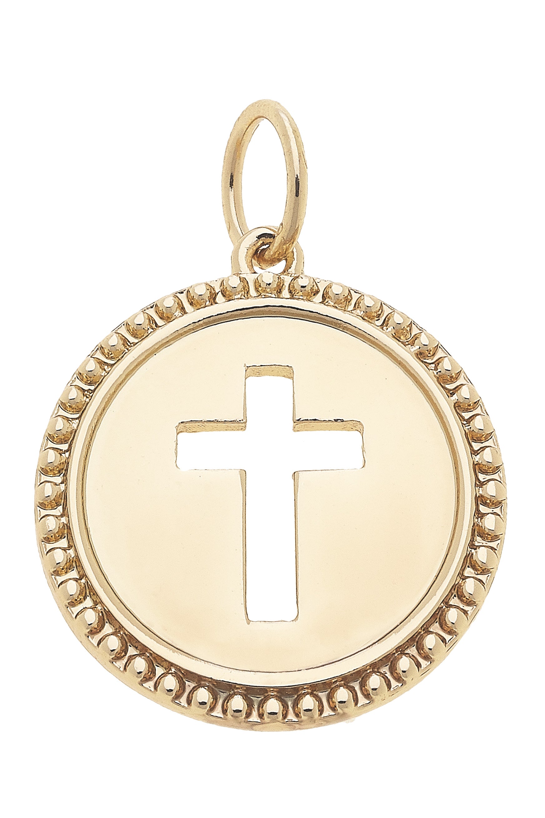 Cross Coin Charm