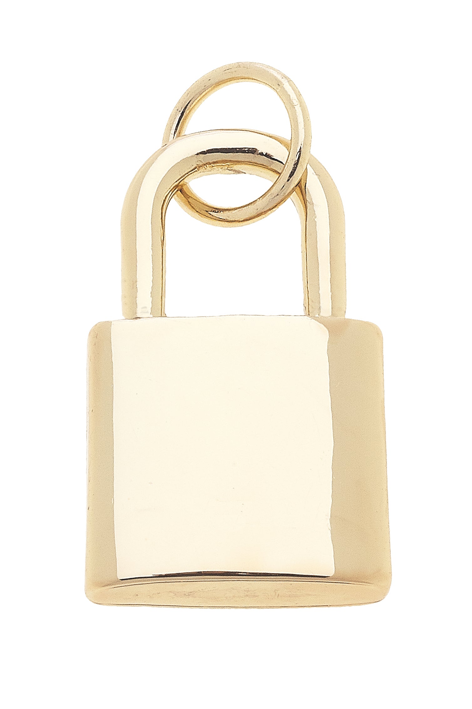 Gold Padlock Charm