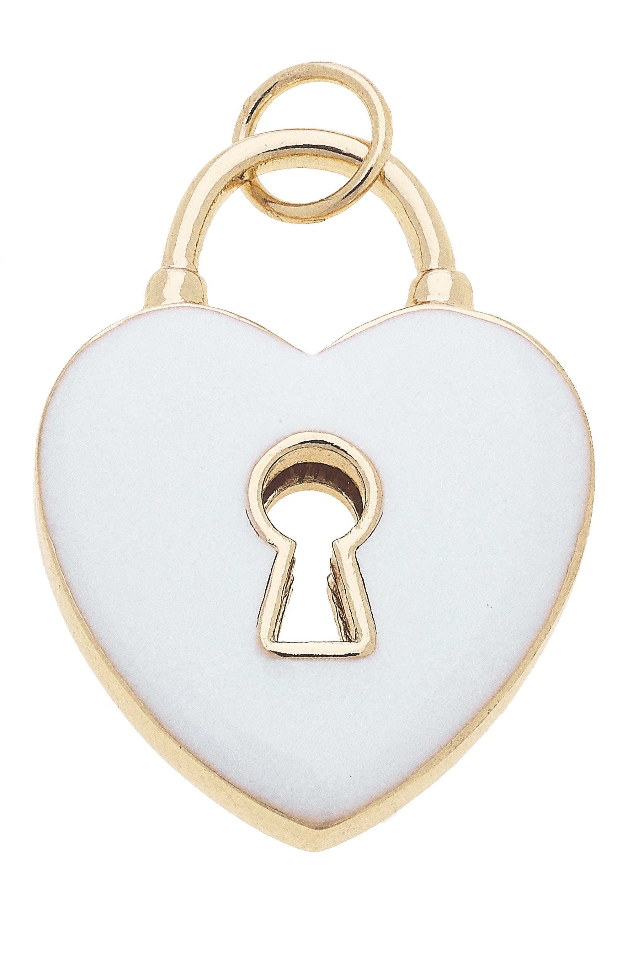 Heart Padlock Charm