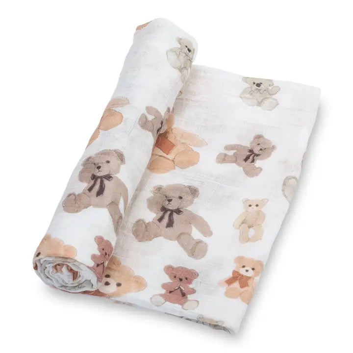 Bear Hugs Muslin Swaddle