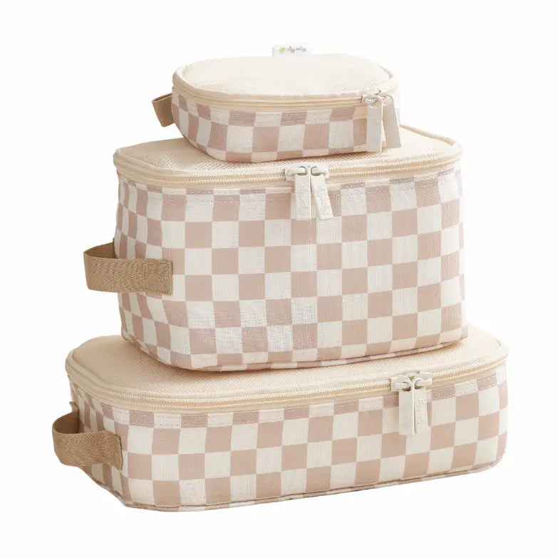 Taupe Checkered Pack Like A Boss